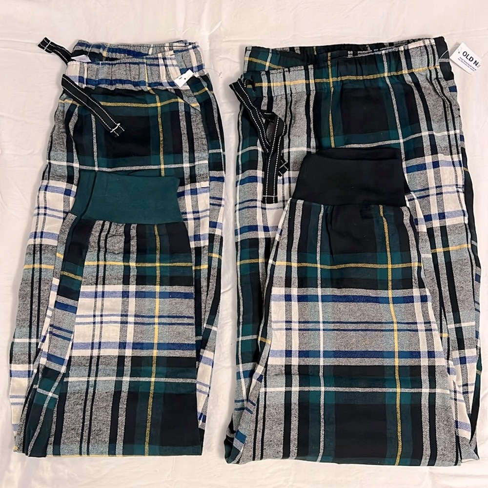 Set of 2 NWT Plaid Jogger Flannel Pajama Pants